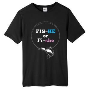 Fishing Gender Reveal Party Ideas Fishe Tall Fusion ChromaSoft Performance T-Shirt