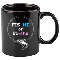 Fishing Gender Reveal Party Ideas Fishe 11oz C Handle Ceramic Mug