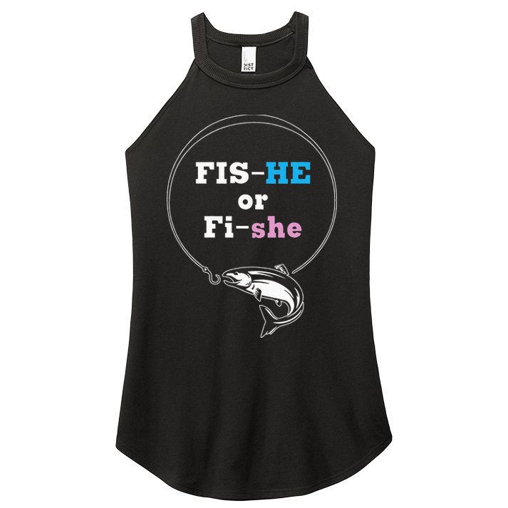 Fishing Gender Reveal Party Ideas Fishe Women's Perfect Tri Rocker Tank