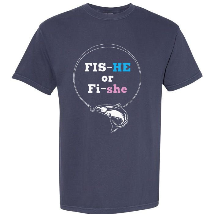 Fishing Gender Reveal Party Ideas Fishe Garment-Dyed Heavyweight T-Shirt