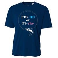 Fishing Gender Reveal Party Ideas Fishe Cooling Performance Crew T-Shirt