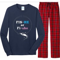 Fishing Gender Reveal Party Ideas Fishe Long Sleeve Pajama Set