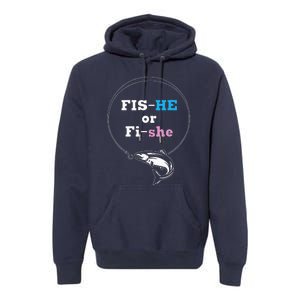 Fishing Gender Reveal Party Ideas Fishe Premium Hoodie