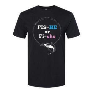 Fishing Gender Reveal Party Ideas Fishe Softstyle CVC T-Shirt