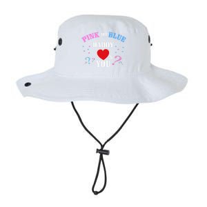 Funny Gender Reveal For Dad Gift Pink Or Blue Daddy Loves You Gift Legacy Cool Fit Booney Bucket Hat