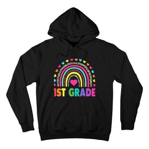 First Grade Rainbow Teacher Team 1st Grade Squad Hoodie