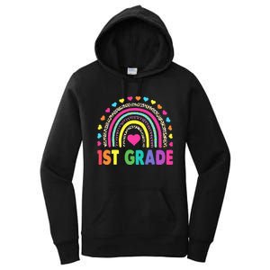 First Grade Rainbow Teacher Team 1st Grade Squad Women's Pullover Hoodie