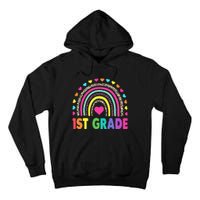 First Grade Rainbow Teacher Team 1st Grade Squad Tall Hoodie