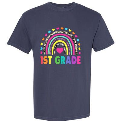 First Grade RainbowTeacher Team 1st Grade Squad Garment-Dyed Heavyweight T-Shirt