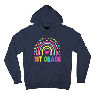 First Grade RainbowTeacher Team 1st Grade Squad Hoodie