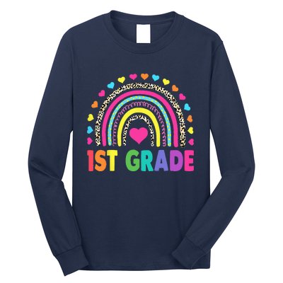 First Grade RainbowTeacher Team 1st Grade Squad Long Sleeve Shirt