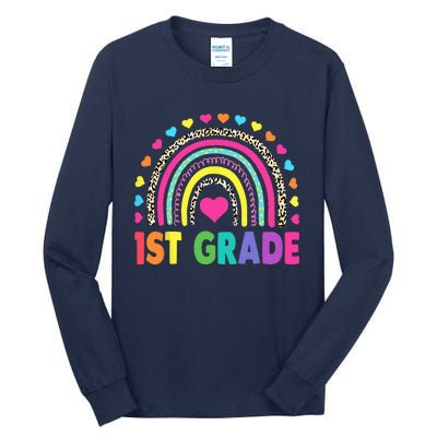 First Grade RainbowTeacher Team 1st Grade Squad Tall Long Sleeve T-Shirt