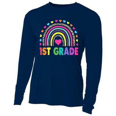 First Grade RainbowTeacher Team 1st Grade Squad Cooling Performance Long Sleeve Crew