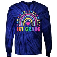 First Grade RainbowTeacher Team 1st Grade Squad Tie-Dye Long Sleeve Shirt