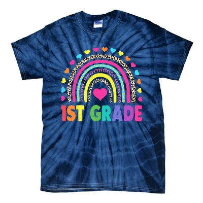 First Grade RainbowTeacher Team 1st Grade Squad Tie-Dye T-Shirt