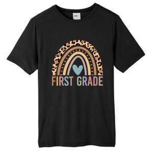 First Grade Rainbow Girl Boy Teacher Team 1st Grade Squad Tall Fusion ChromaSoft Performance T-Shirt