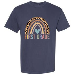 First Grade Rainbow Girl Boy Teacher Team 1st Grade Squad Garment-Dyed Heavyweight T-Shirt