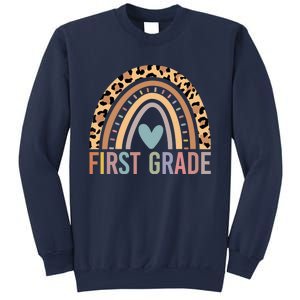 First Grade Rainbow Girl Boy Teacher Team 1st Grade Squad Sweatshirt