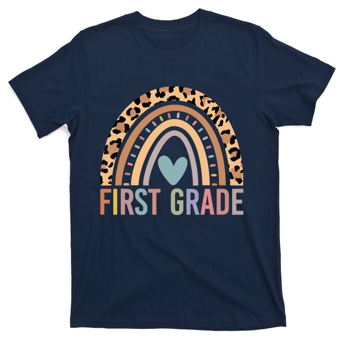 First Grade Rainbow Girl Boy Teacher Team 1st Grade Squad T-Shirt