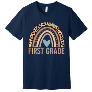 First Grade Rainbow Girl Boy Teacher Team 1st Grade Squad Premium T-Shirt