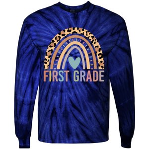 First Grade Rainbow Girl Boy Teacher Team 1st Grade Squad Tie-Dye Long Sleeve Shirt