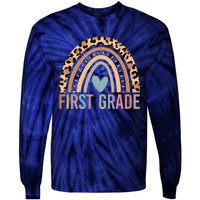 First Grade Rainbow Girl Boy Teacher Team 1st Grade Squad Tie-Dye Long Sleeve Shirt