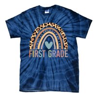 First Grade Rainbow Girl Boy Teacher Team 1st Grade Squad Tie-Dye T-Shirt