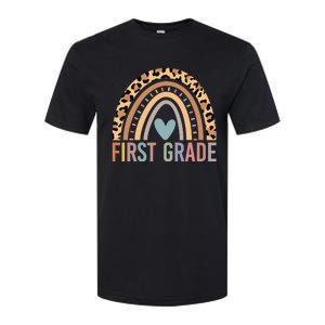 First Grade Rainbow Girl Boy Teacher Team 1st Grade Squad Softstyle CVC T-Shirt