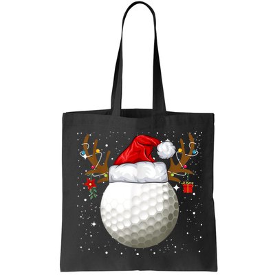 Funny Golf Reindeer Santa Hat Christmas Holiday Gifts Bag