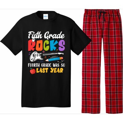 Fifth Grade Rocks 4Th Grade Was So Last Year Back To School Cute Gift Pajama Set