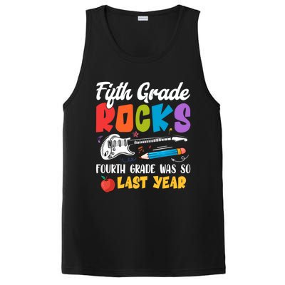 Fifth Grade Rocks 4Th Grade Was So Last Year Back To School Cute Gift PosiCharge Competitor Tank