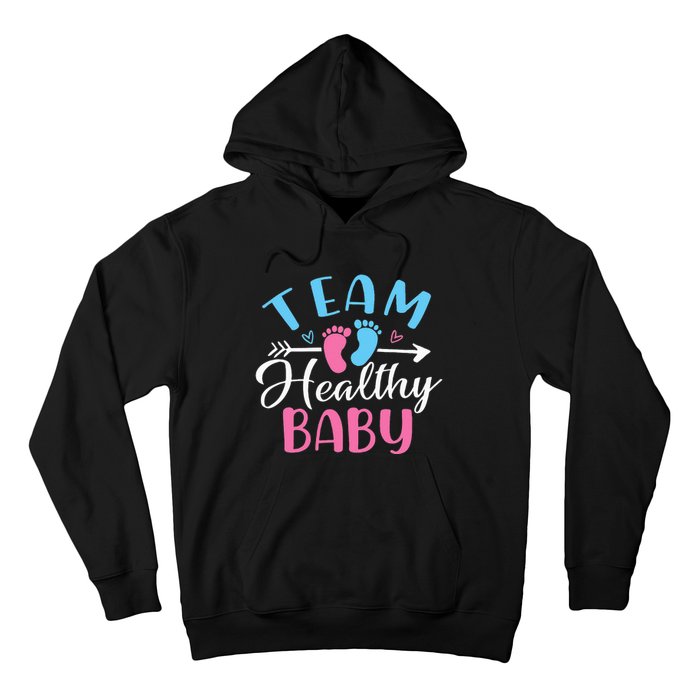 Funny Gender Reveal Team Healthy baby Shower Party Hoodie