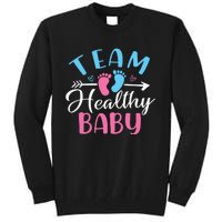 Funny Gender Reveal Team Healthy baby Shower Party Tall Sweatshirt