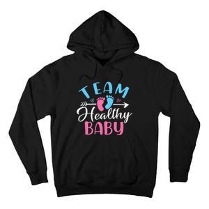 Funny Gender Reveal Team Healthy baby Shower Party Tall Hoodie