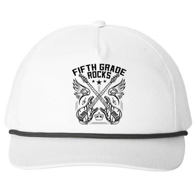 Fifth Grade Rocks Snapback Five-Panel Rope Hat