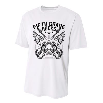 Fifth Grade Rocks Performance Sprint T-Shirt