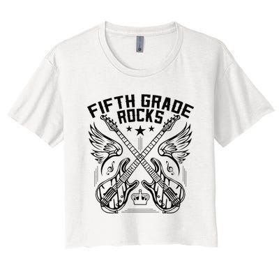 Fifth Grade Rocks Women's Crop Top Tee