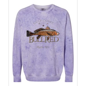 Fishing Gulf Red Drum Redfish Bull Red Colorblast Crewneck Sweatshirt