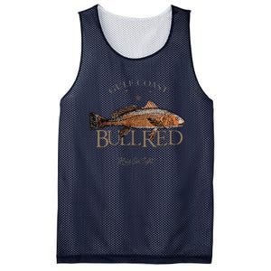 Fishing Gulf Red Drum Redfish Bull Red Mesh Reversible Basketball Jersey Tank