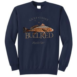 Fishing Gulf Red Drum Redfish Bull Red Tall Sweatshirt