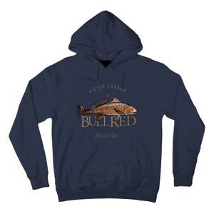 Fishing Gulf Red Drum Redfish Bull Red Tall Hoodie