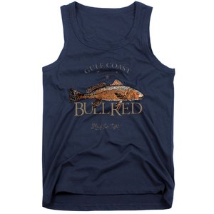 Fishing Gulf Red Drum Redfish Bull Red Tank Top