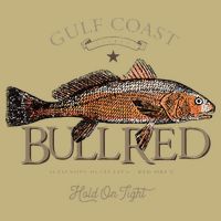 Fishing Gulf Red Drum Redfish Bull Red Cooling Performance Crew T-Shirt