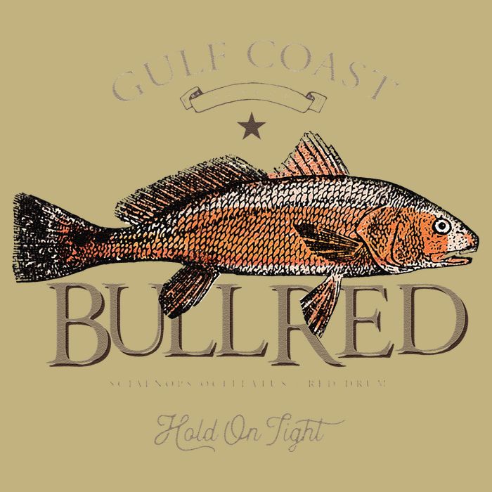 Fishing Gulf Red Drum Redfish Bull Red Cooling Performance Crew T-Shirt