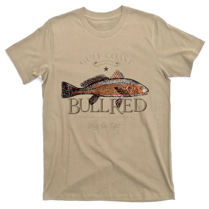 Fishing Gulf Red Drum Redfish Bull Red T-Shirt