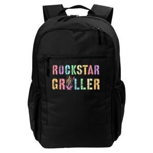 Funny Grilling Rockstar Griller Pit Daddy Patio Meat Squad Daily Commute Backpack