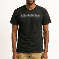 Funny Ginger Redhead Keep Out Direct Sunlight Tall T-Shirt