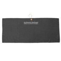 Funny Ginger Redhead Keep Out Direct Sunlight Large Microfiber Waffle Golf Towel