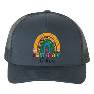 First Grade Rainbow Leopard 1St Grade Vibes Team 1St Grade Gift Yupoong Adult 5-Panel Trucker Hat