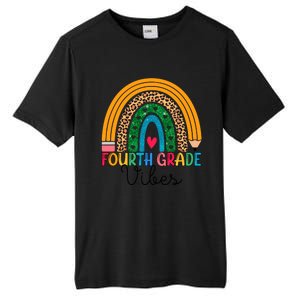 Fourth Grade Rainbow Leopard 4Th Grade Vibes Team 4Th Grade Funny Gift Tall Fusion ChromaSoft Performance T-Shirt